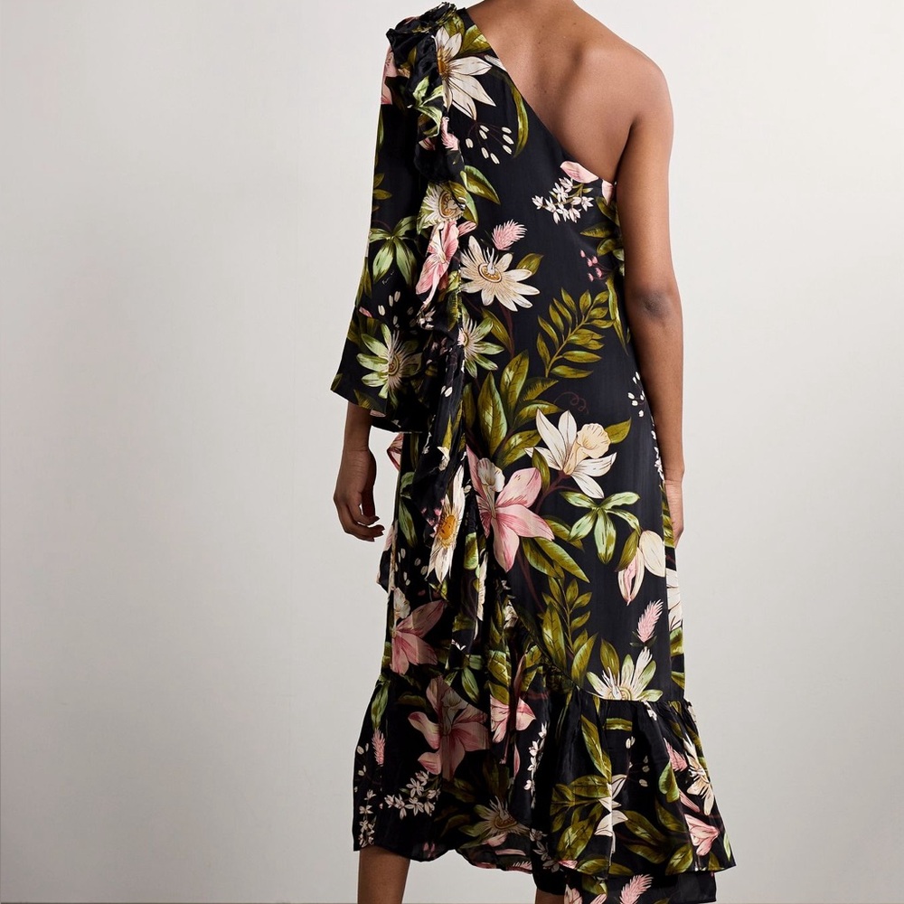 FARM Rio One-Shoulder Ruffle-Hem Dress - Picture 15 of 16